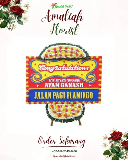 Sewa Papan Bunga Taba Pingin
